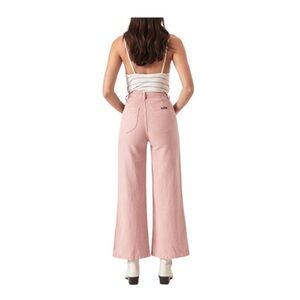 Pink Wide-Leg Jeans